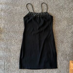 Vintage beaded mini dress